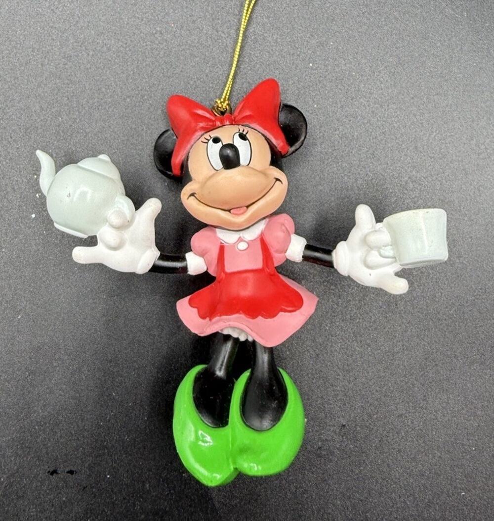 Disney Minnie Mouse Christmas Tree-Rific Teapot Ornament 1992 Tea Pot Vtg LO14